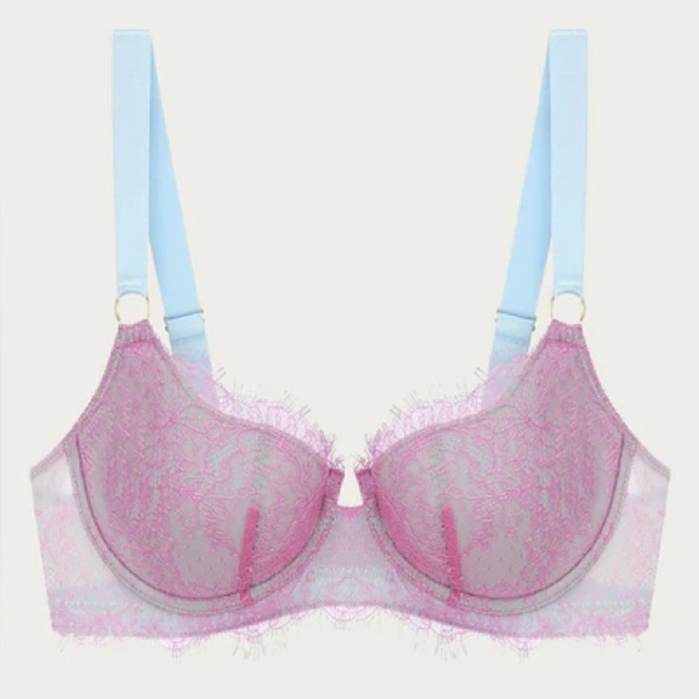 Dora Larsen Freya Half Pad Balconette Bra, sz 36 B, new without tags